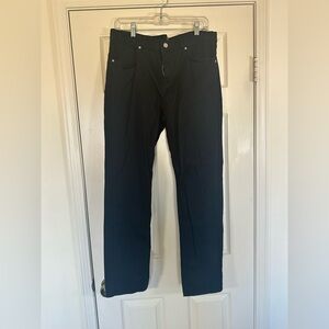 Men’s Black H&M Size 34 Straight Jeans Pants Regular Button Casual